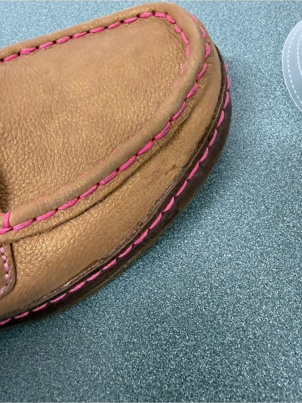 Twisted X Breast Cancer Awareness Leather Loafers Women’s 8.5 Tan - Picture 16 of 16